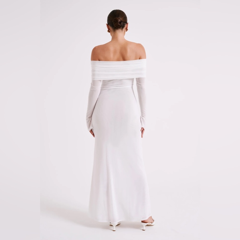 Meshki White Off-Shoulder Maxi Dress - Picture 3 of 12